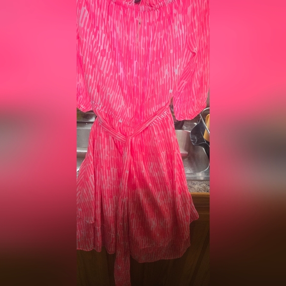 Pink Off-Shoulder Dress Lane Bryant Plus Size 18/20 NEW WITH TAGS - Picture 6 of 6